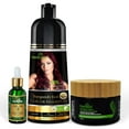 thumbnail image 3 of (6 pack) Herbishh Color Shampoo Combo - Hair Color Shampoo Hair Dye 500ml, Argan Oil 30ml Pro Keratin, Argan Hair Mask 100gm For Hair Straightening, Shine And Protection (Burgundy Red), 3 of 11