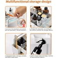 thumbnail image 7 of 2 Tier Under Sink Organizers And Storage With Sliding Track Black/ White, 7 of 7
