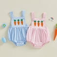 thumbnail image 4 of UACY Baby Boy Girl Easter Outfit Newborn Bunny Romper Cute Infant Rabbit Bowtie Overalls Jumpsuit Summer Spring Clothes, 4 of 8