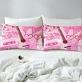thumbnail image 4 of Erosebridal Kawaii Guitar Sheet Set Twin,Music Theme Bedding Sets Twin Size,Disco Ball Twin Sheet Sets,Microfiber Dreamy Bedroom Decorative,3pcs, 4 of 7