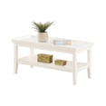 thumbnail image 2 of Convenience Concepts Ledgewood Table Basse avec Tablette Inférieure, Fini Bois Blanc, 2 of 5