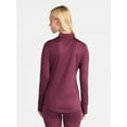 thumbnail image 3 of ClimateRight by Cuddl Duds Women's Thermal Guard Base Layer Mock Neck Top, Sizes XS to 4X, 3 of 5
