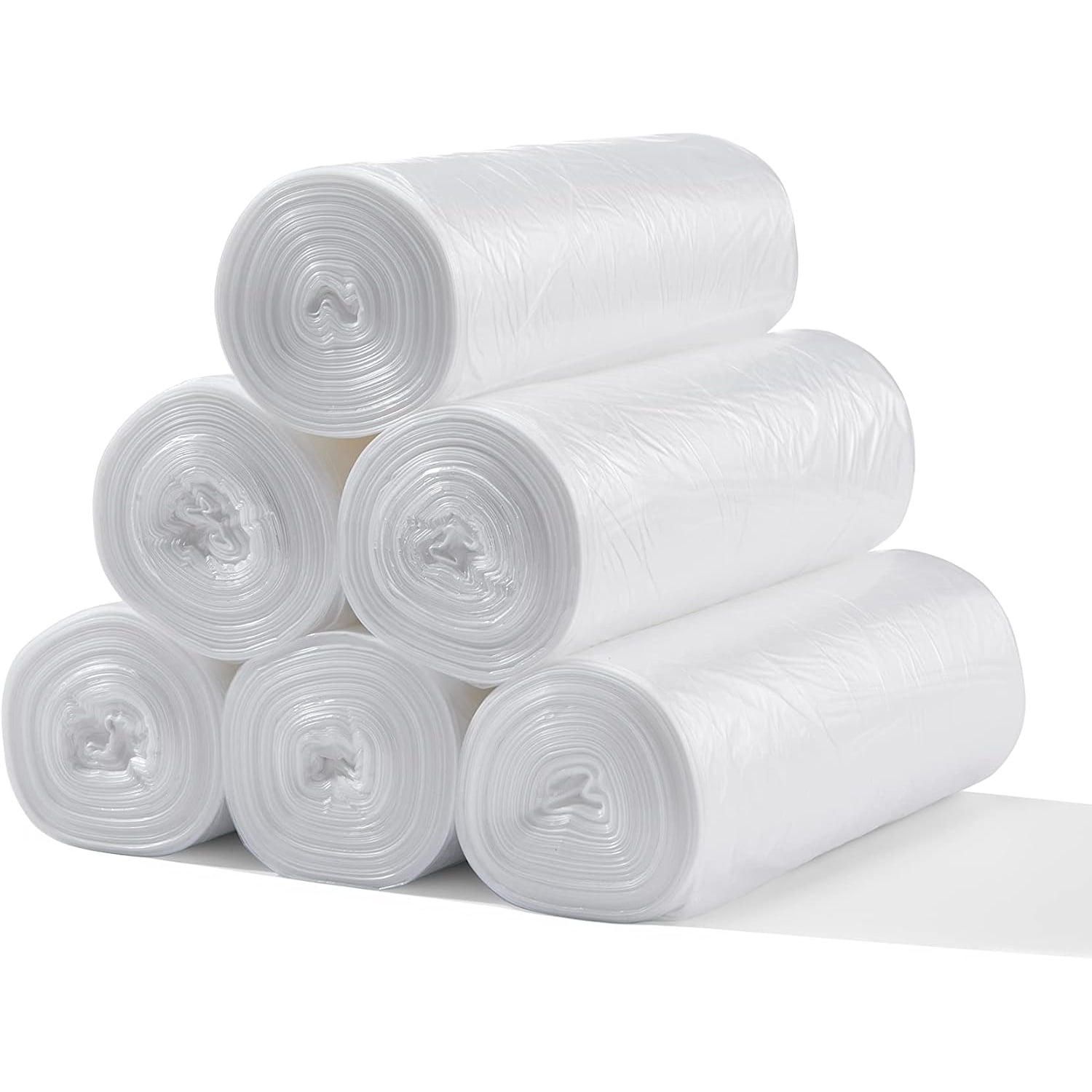 33 Gallon Clear Trash Can Liners - 33" x 40" - High Density Garbage Bags - Case of 500 - Multipurpose for Office, Outdoor, Recycling, Industrial and Commercial