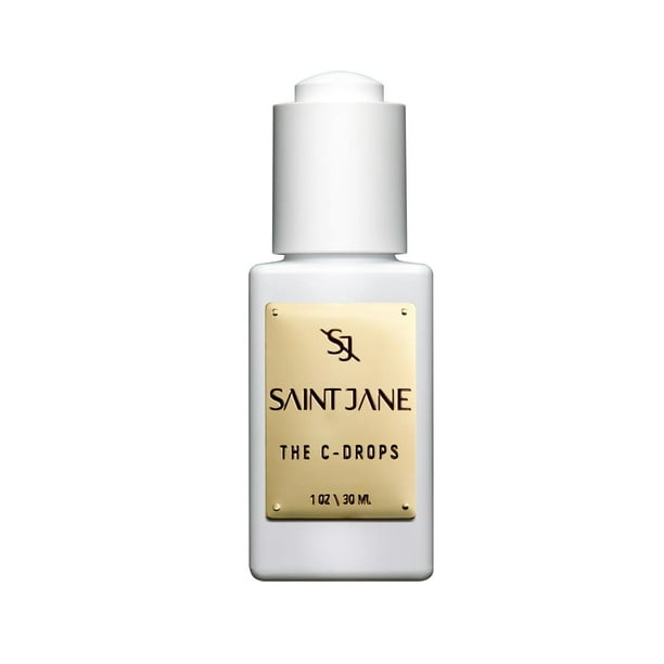 SAINT JANE - The C Drops (suero de gotas luminosas con vitamina C) | Cuidado de la piel limpio con infusión floral de lujo (1 fl oz | 30 ml)