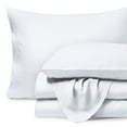thumbnail image 1 of Bare Home Linen Sheet Set - Deep Pocket - Breathable - 3-Pieces - Twin XL, White, 1 of 6
