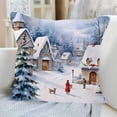thumbnail image 2 of Funda de almohada navideña de invierno para el hogar, sala de estar, sofá, decoración de funda de almohada con borde, decoración de cabecera de cama, funda de cojín, 2 of 4