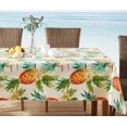 thumbnail image 5 of Newbridge Rectangle Vinyl Flannel Backed Tablecloth, 60 x 120 Inch, Hawaii Tropical Palms and Pineapples, 5 of 9