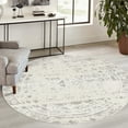 thumbnail image 4 of Rugs.com Lennon Collection Rug – 3 Ft Round Ivory And Gray Medium Rug Perfect For Kitchens, Dining Rooms, 4 of 8