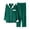 Green, variant on Kelon Family Pajamas, Long Sleeve Satin Button Down Sleepwear, Holiday Pjs