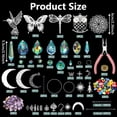 thumbnail image 2 of DIY Suncatchers, 460pcs Sun Catchers Making Supplies Kit Art and Crafts for Adults Rainbow Maker Hanging Prism Sun Catcher with Crystals, 2 of 8