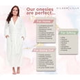 thumbnail image 5 of Silver Lilly Womens Robe - Plush Fleece Bathrobe - Full Length Robe with Shawl Collar White, 3X-Large, 5 of 6