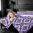 thumbnail image 4 of meiyoeat Royal Damask 7-Piece Twin Bedding,For Girls,Elegant Pattern Bedding Comforter Set For Girl,Reversible, 4 of 7