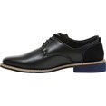 thumbnail image 3 of Boys' Deer Stags Jax Oxford Black Simulated Leather 3.5 M, 3 of 7