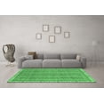 thumbnail image 3 of Ahgly Company Indoor Square Abstract Emerald Green Modern Area Rugs, 4' Square, 3 of 4