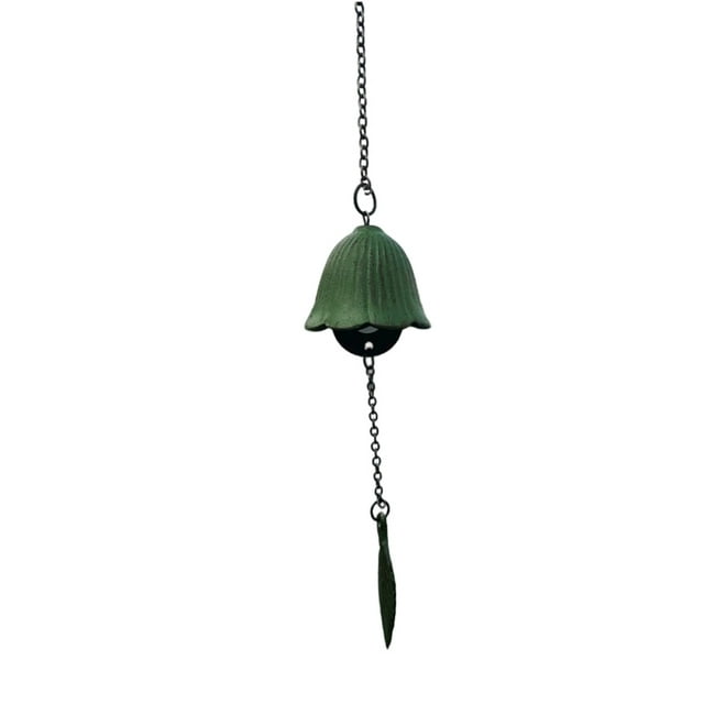 Campanas de viento Vintage Metal hoja de otoño campana de viento interior al aire libre hogar jardín decoración de patio