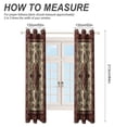 thumbnail image 2 of Bohemia Window Blackout Curtain 3d Printed Blackout Curtain Bedroom Living Room Hotel Window 2 Panel Shade, 2 of 6