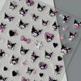 thumbnail image 2 of Pegatinas de gato Kuromi de Hello Kitty, diseño tridimensional de alto valor para uñas., 2 of 6