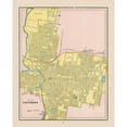 thumbnail image 3 of Cram 15x18 Black Modern Framed Museum Art Print Titled - Columbus Ohio - Cram 1892, 3 of 5