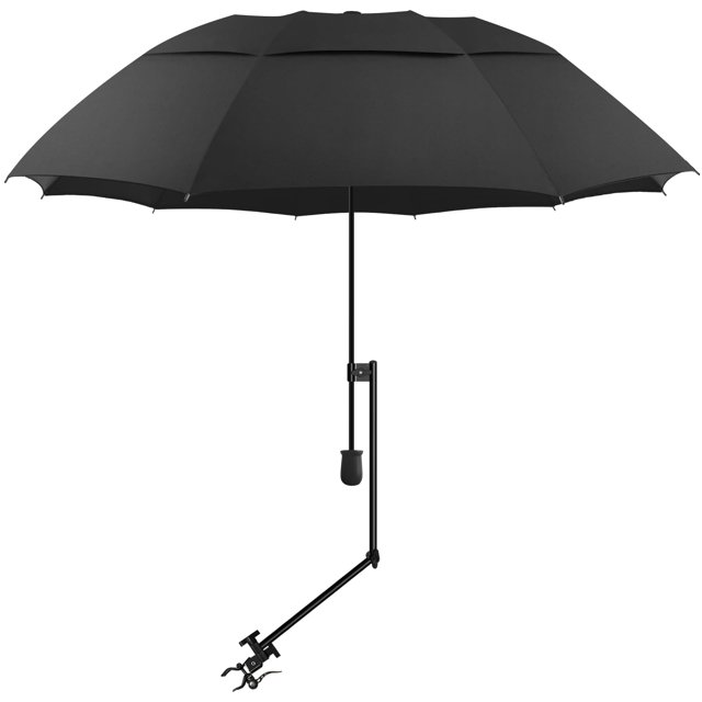 Sombrilla de playa XLINGZA UPF 50+ con pinza ajustable portátil