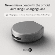 Oura Ring 5 Official Charging Case - Size 11 - Up to a month of battery life - USB-C Cord Compatible