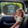 thumbnail image 3 of Yuyamidu Cute Owl Car Window Shade for Baby 2 Pack Adorable Car Sun Shade for Window Baby Side Window Sunshades for Kids 20" x 12" Car Interior Decoration, 3 of 7