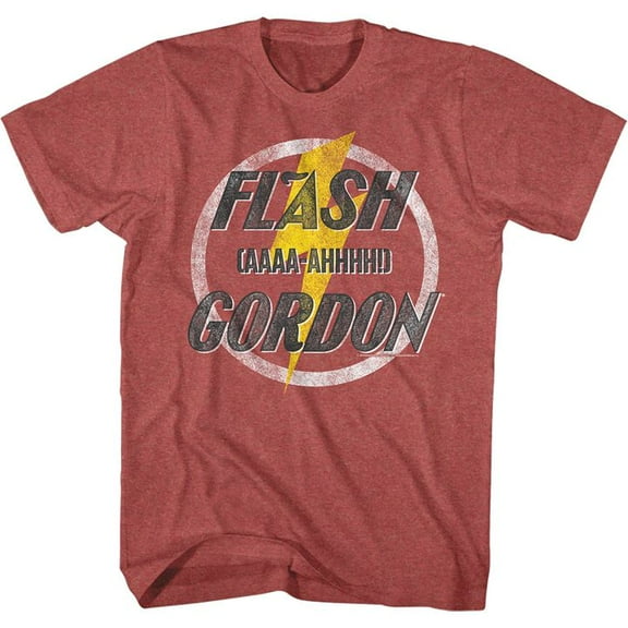 Flash Gordon Aaaaa Hhhhh Red Heather Adult T-Shirt 5Xl