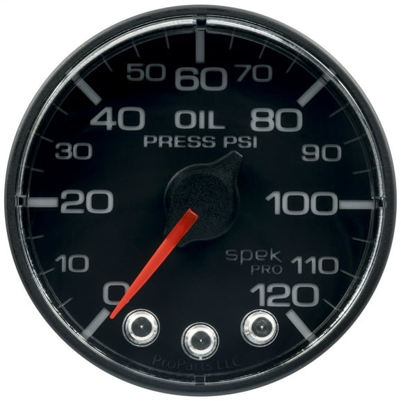 Autometer P325328 Spek Pro Electric Oil Pressure Gauge