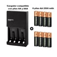 thumbnail image 1 of Cargador Pilas Duracell  + 8 Pilas Aa Recargables 2500 Mah, 1 of 7