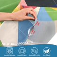 thumbnail image 4 of Yayeee Kitchen Valance Rod Pocket 54" x 18" Living Room Window Curtain, Minimalist Triangles, 4 of 6