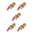 thumbnail image 2 of ZheElen Vanne à Boisseau Sphérique en Laiton Fileté Polyvalent pour de Multiples Utilisations 4 interface 20mm 8mm Rouge 5Set, 2 of 6