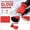 Red, variant on Ice Scraper Glove, Red Warm Fleece Lined Waterproof Quilted Snow Remover Mitt, 1 Pack Winter Cold Weather Accessory, For Car Windshield Frost Snow Ice Clearing Outdoor Use
