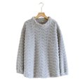 thumbnail image 3 of Wensltd Pyjama Épais Doublé en Polaire pour Femmes Manches Longues Col Rond Mode Chaud Confortable Chandail Tops, 3 of 3
