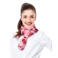 thumbnail image 3 of CBC Crown Rose Valentines Day Theme 13" x 60" Silk Feeling Scarf, 3 of 4