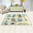thumbnail image 3 of Coolnut Lightweight Soft Area Rugs 60 x 39 inch (5'x 3'3"), Savannah Animals Floor Mat for Kids Playing Room Hardwood Floor Living Room Nursery Rugs, 3 of 6