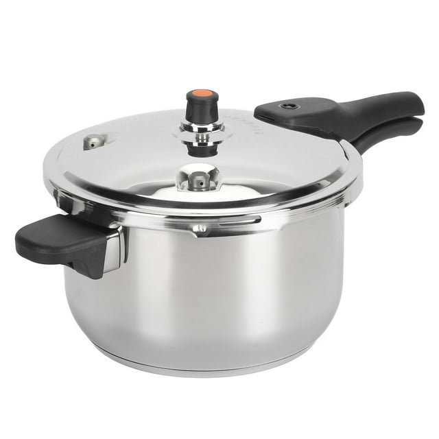 2L Pressure Cooker, Camping Car Mounted Household Induction Cooker Self Driving Portable 1 to 2 Person Pressure Cooker Boiling Soup and Rice Pot