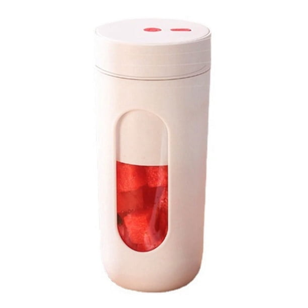 Licuadora eléctrica portátil con carga inalámbrica por USB, miniextractor de frutas, máquina mezcladora, 300 ml