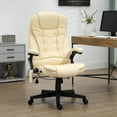 thumbnail image 2 of HOMCOM Executive Office Chair w/ Massage and Heat, Computer Chair, Beige, 2 of 10