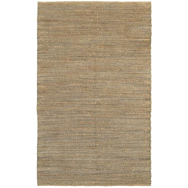 LR Resources NATUR03336GRY5079 5 ft. x 7 ft. 9 in. Natural Fiber Rectangle Area Rug, Gray