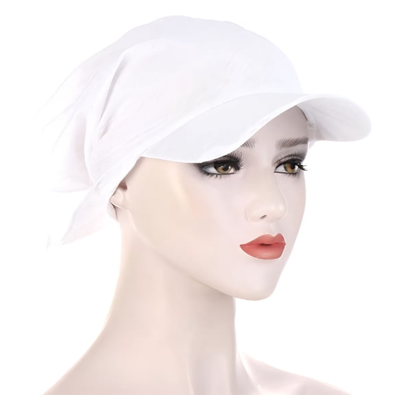 TELOLY Newsboy Hat for Women with Chemo Cancer Hair Loss White Hats for Women