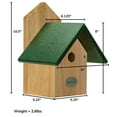 thumbnail image 5 of JCS Wildlife Chickadee Post Mount Birdhouse with Recycled Poly Lumber Roof, 5 of 11