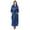 Blue, variant on Ashford & Brooks Women's Satin Lace Long Kimono Robe
