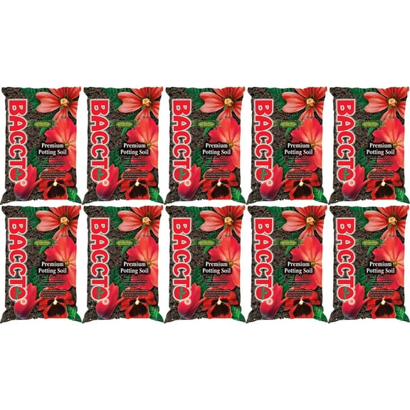 Michigan Peat All Purpose Potting Soil w Perlite Fertilizer, 50 lb (10 Pack)