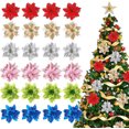 thumbnail image 2 of 50/5 piezas de 14 cm con purpurina artificial para Navidad, adornos para árbol de Navidad, decoraciones navideñas para el hogar, regalo de Año Nuevo, Navidad, 2 of 5