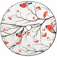 thumbnail image 1 of FMSHPON Bullfinches Sitting on Branch Xmas Christmas Tree Skirt Stand Mat for Holiday Party Decoration Indoor Outdoor 36 inches, 1 of 3