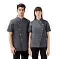 thumbnail image 1 of Uniforme de chef unisex Sonducket manga corta Gris vaquero 2XL, 1 of 6