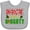 AC-Heather Grey, variant on Inktastic Nice Until Proven Naughty with Holly and Gingerbread Man Boys or Girls Baby Bib