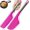 Deep pink, variant on ABCISI 2 Pack Silicone Omelette Spatula, Wide Head + Long Head for Pancake Pizza Crepes, Nonstick Heat Resistant Spatula Flipper and Fold Omelette Turner for Kitchen, Pink