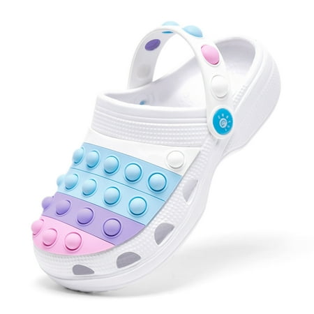 

Engtoy Kids POP IT Clogs Graden Shoes Shower Sandals for Toddlers Boys Girls Non-Slip Breathable Lightweight Slip-on Beach Pool