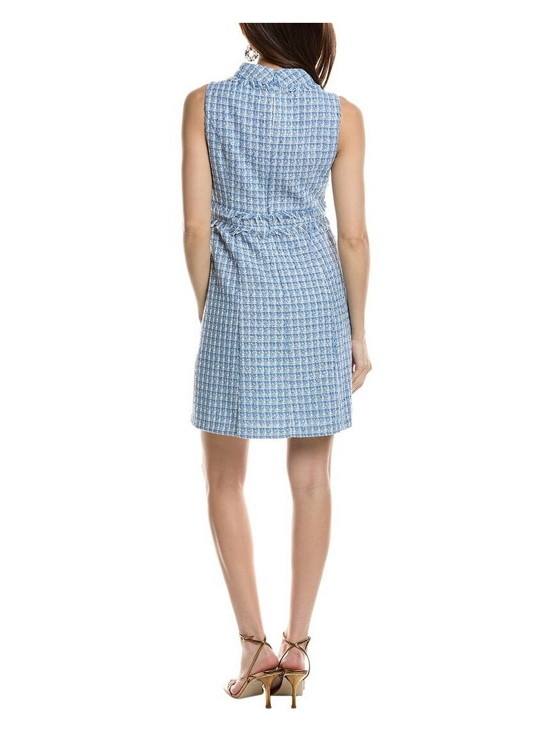 eliza j light blue dress Eliza J Ruffle Front Gown In Light Blue