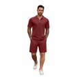 thumbnail image 6 of COOFANDY Mens Tracksuit Casual 2 Piece Quarter Zip Polo Shirt and Shorts Set Athletic Jogging Sports, 6 of 6
